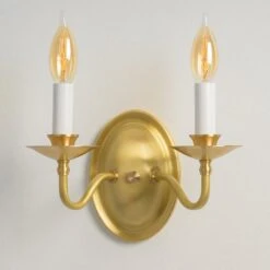Colonial Curve Double | Candlestick Sconce(Colonial Curve Double Candlestick Sconce)