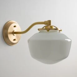 Ryttenberg (Opal) | Modern Offset Sconce(Ryttenberg Opal Modern Offset Sconce) -Oldebricklighting Store Img1241