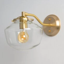 Ryttenberg (Clear) | Modern Offset Sconce(Ryttenberg Clear Modern Offset Sconce)