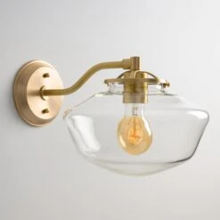 Ryttenberg (Clear) | Modern Offset Sconce(Ryttenberg Clear Modern Offset Sconce) -Oldebricklighting Store Img1250