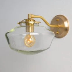 Ryttenberg (Clear) | Modern Offset Sconce(Ryttenberg Clear Modern Offset Sconce) -Oldebricklighting Store Img1253