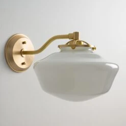 Ryttenberg (Opal) | Modern Offset Sconce(Ryttenberg Opal Modern Offset Sconce) -Oldebricklighting Store Img1259