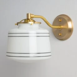 Rockford (Opal Striped) | Modern Offset Sconce(Rockford Opal Striped Modern Offset Sconce)