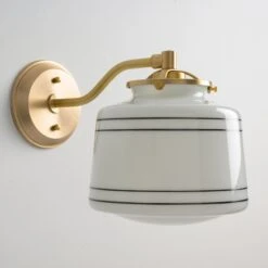 Rockford (Opal Striped) | Modern Offset Sconce(Rockford Opal Striped Modern Offset Sconce) -Oldebricklighting Store Img1275