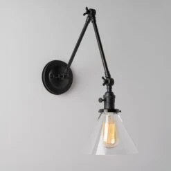 Beck (Clear) | Adjustable Arms Sconce(Beck Clear Adjustable Arms Sconce)