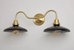 Warner (10") | 2-Shade Gooseneck Sconce(Warner 10 2 Shade Gooseneck Sconce)