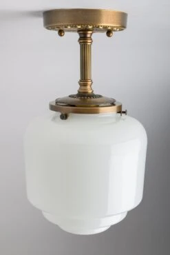 Linden (Opal) | Historic Ornate Stem(Linden Opal Historic Ornate Stem) -Oldebricklighting Store STHO 4Lind O 8 3