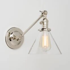 Beck (Clear) | Adjustable Arm Sconce(Beck Clear Adjustable Arm Sconce)