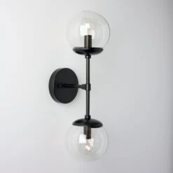 Bennington (Clear) | 2-Shade Sconce(Bennington Clear 2 Shade Sconce)